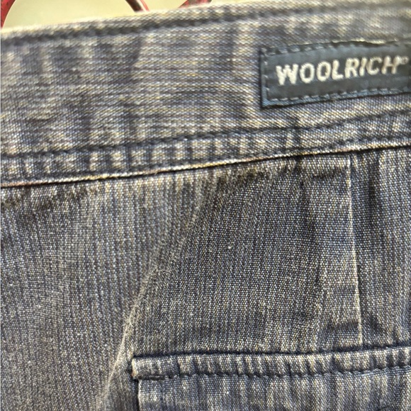 WOOLWICH BLUE DENIM VINTAGE CLASSIC CARGO UTILITY STYLE CASUAL SKIRT SZ 12 - Picture 4 of 6